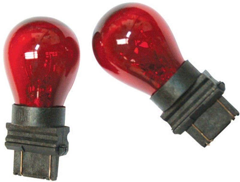 IPCW CWB-3157 Red Waffle Mount 3157 (3057) Bulbs - 1 Pair